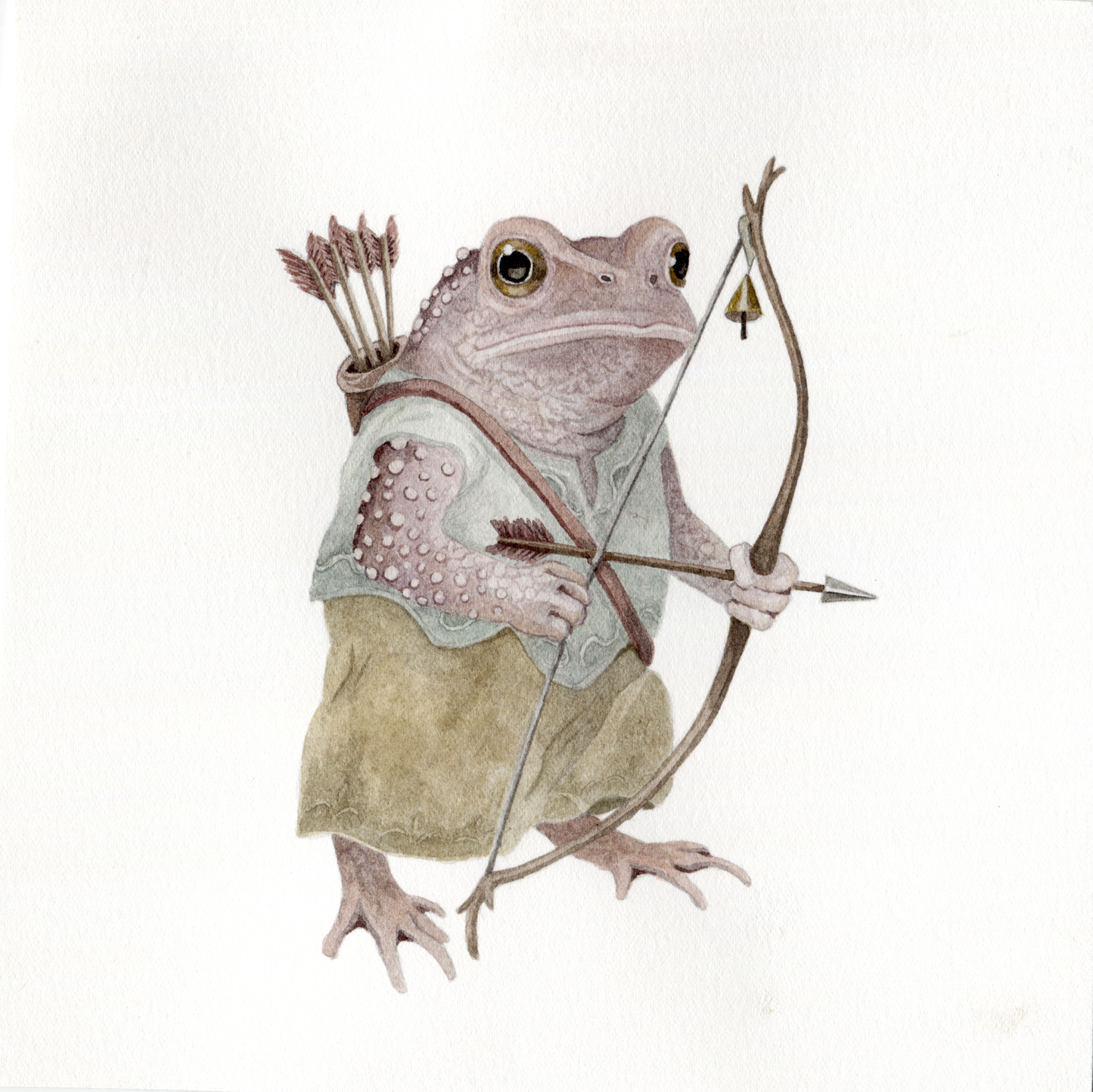 "The Marsh Sentinel" - Original Watercolor Illustration