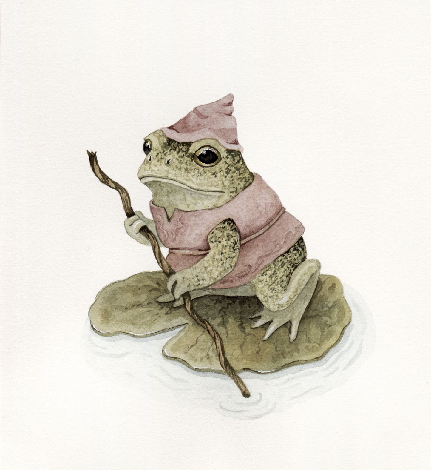 “The Wanderer She-Frog” - Original Watercolor Illustration