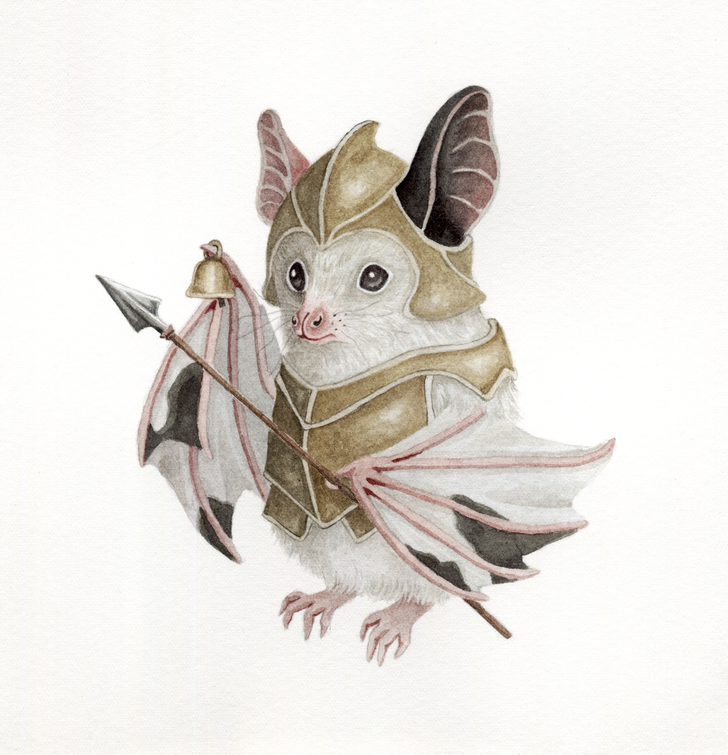 "Sentinel of the Hollow Sky" - Original Watercolor Illustration
