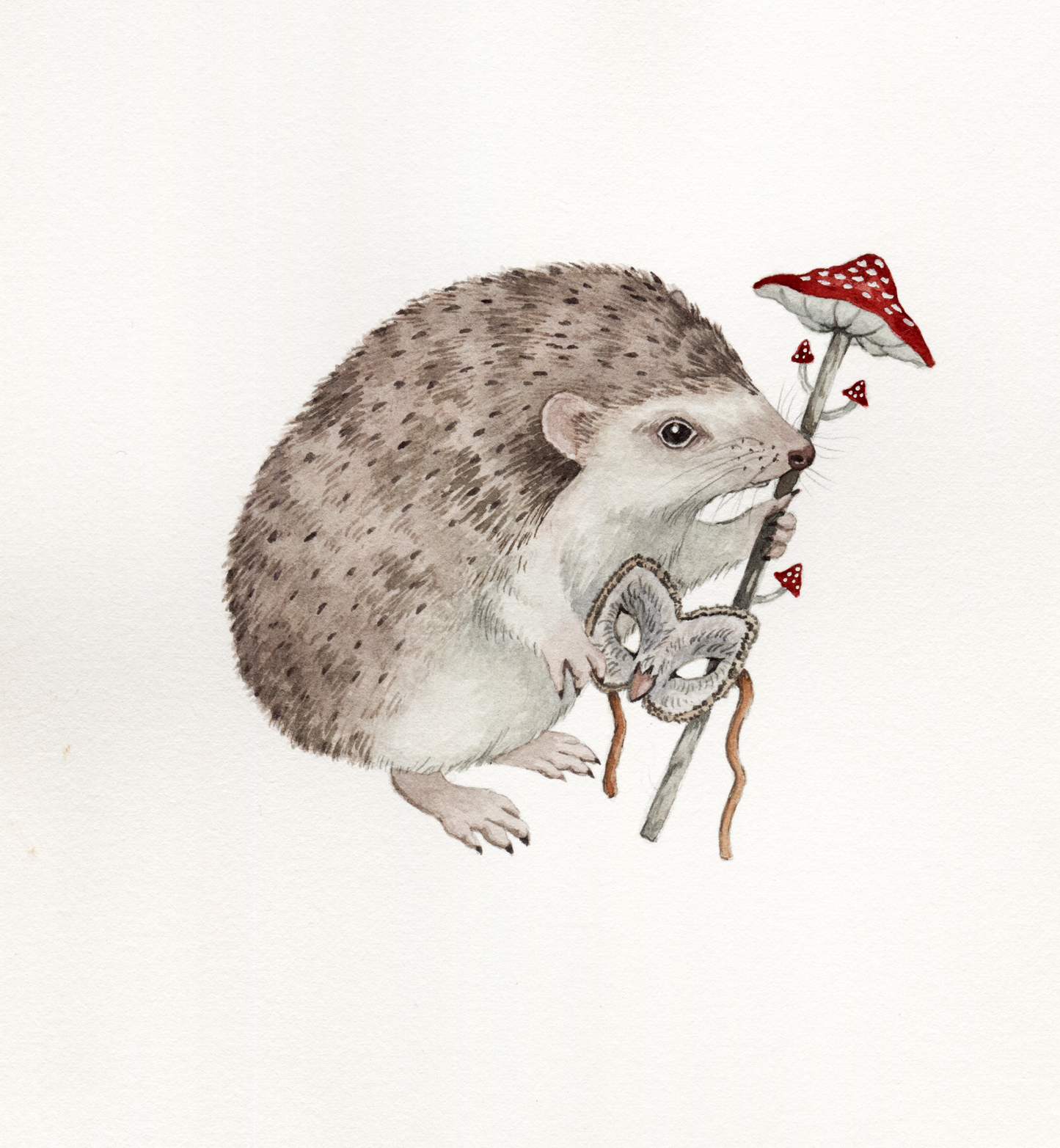 “Keeper of the Masked Rite” - Original Watercolor Illustration AVAILABLE AUGUST 1ST