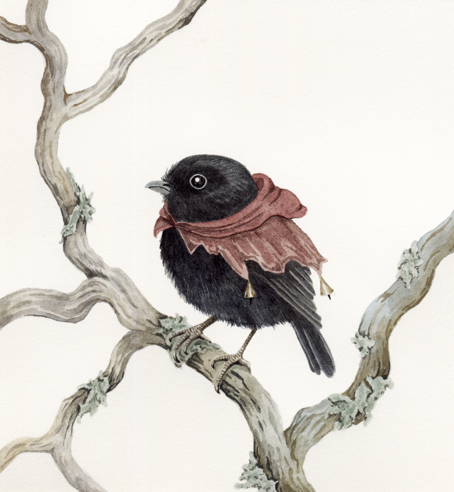 “The Silent Cloaked One” - Original Watercolor Illustration AVAILABLE AUGUST 1ST