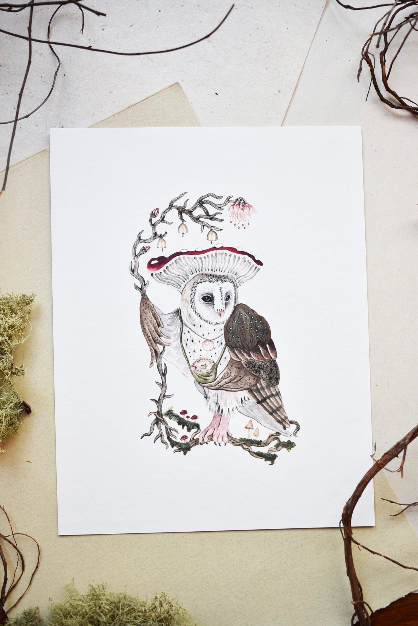 Watercolor Marauder Momma - Fine Art Giclee Print
