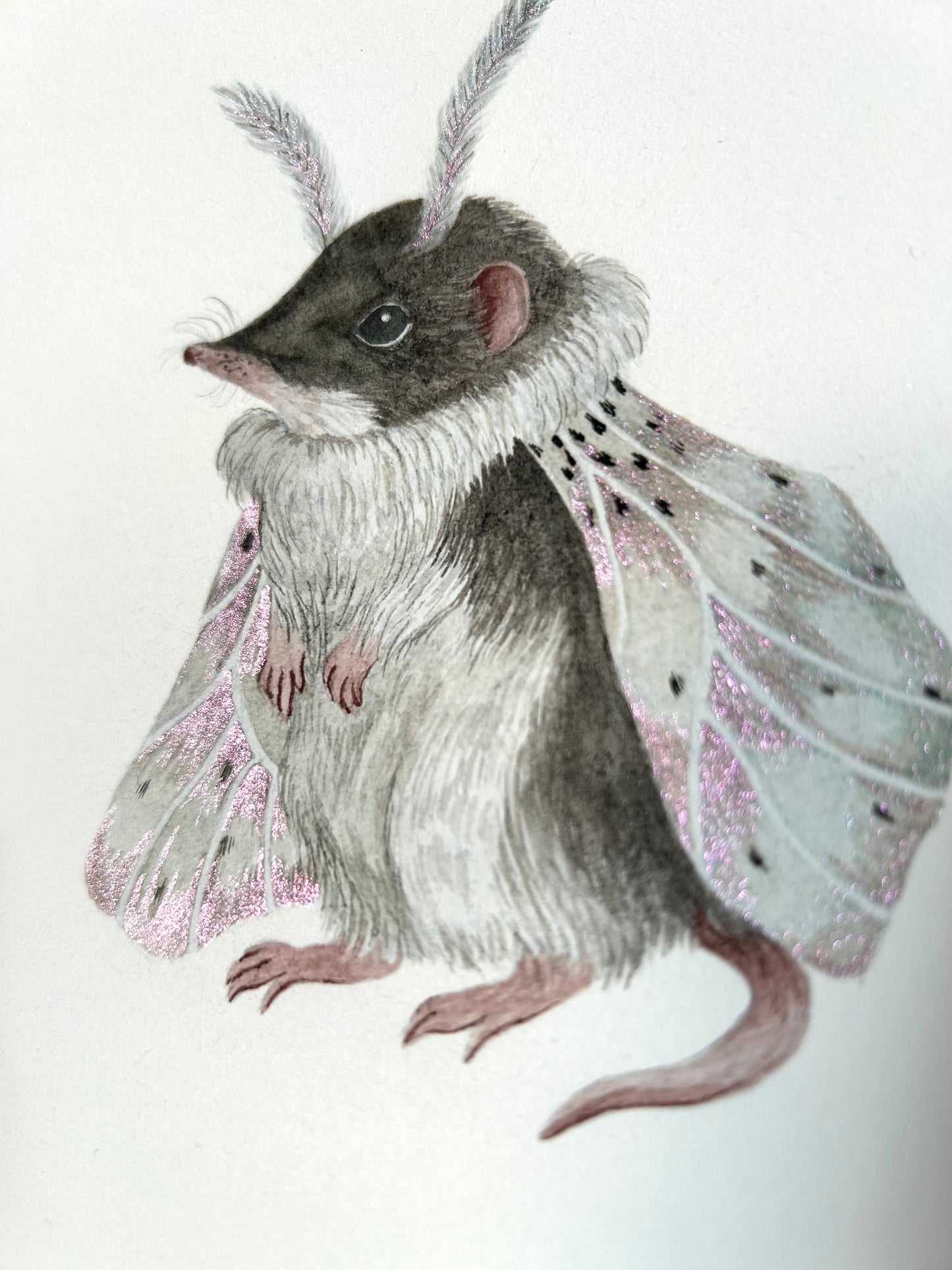 "Mothkeeper of the Hidden Grove" - Original Watercolor Illustration