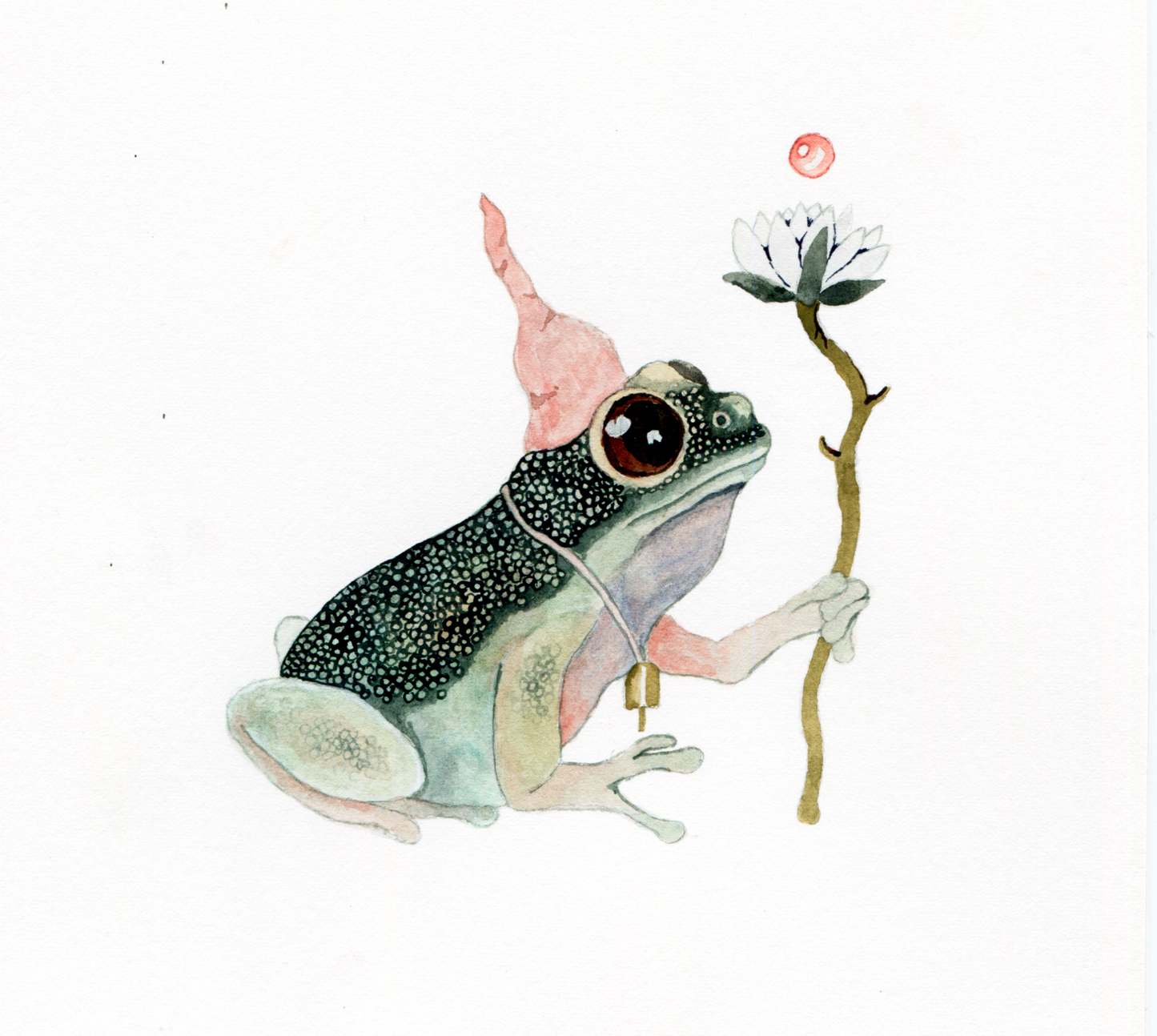 Watercolor Little Toad - Fine Art Giclee Print