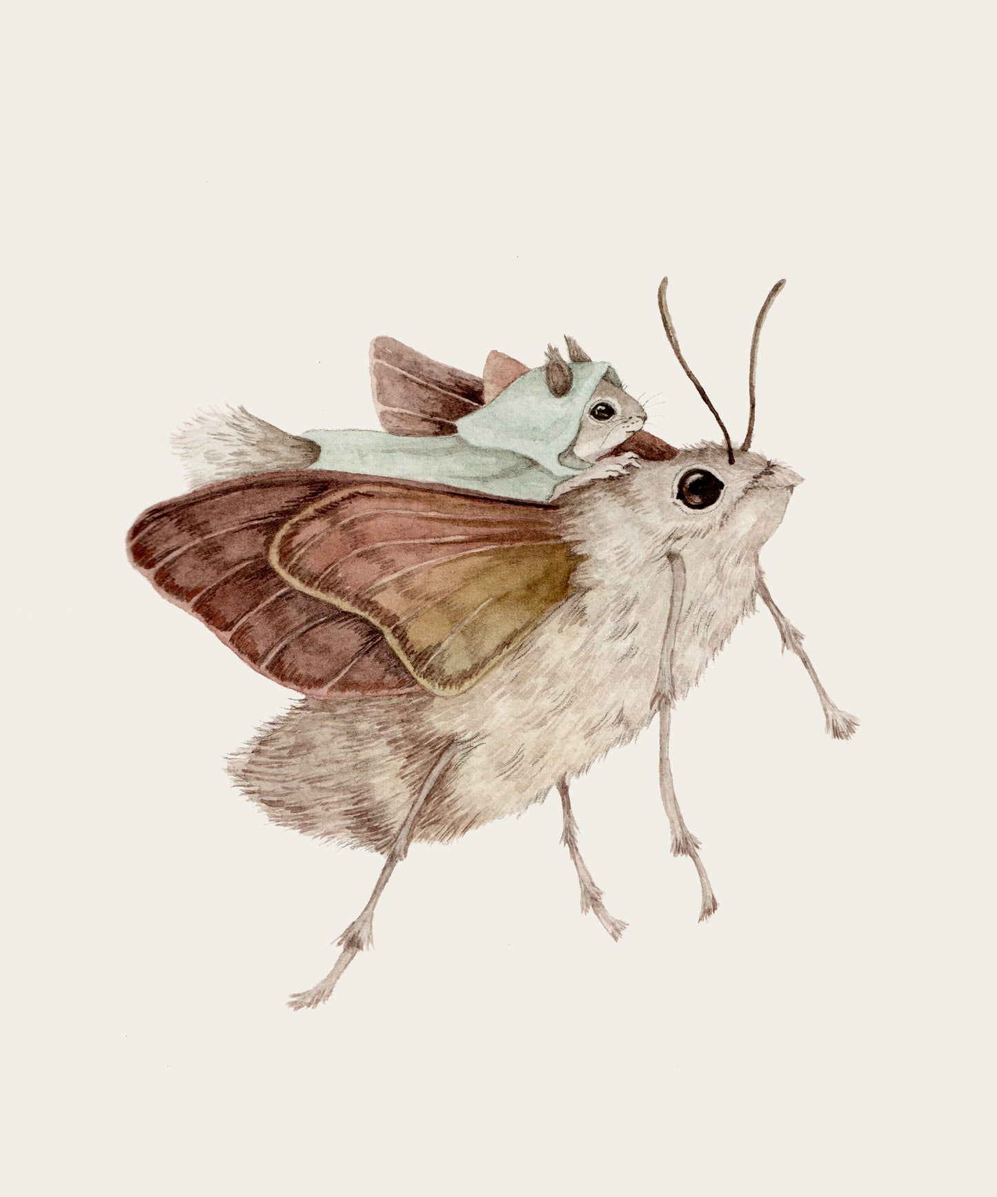 The Marauder Rider- Original Watercolor Illustration