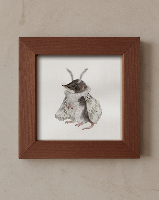 "Mothkeeper of the Hidden Grove" - Original Watercolor Illustration