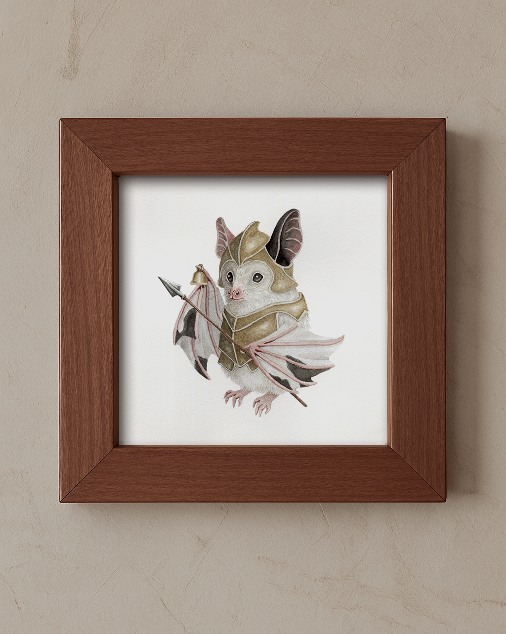 "Sentinel of the Hollow Sky" - Original Watercolor Illustration