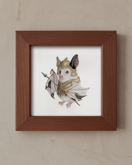 "Sentinel of the Hollow Sky" - Original Watercolor Illustration