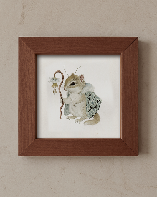 "Whisperer of Dusk Wings" - Original Watercolor Illustration