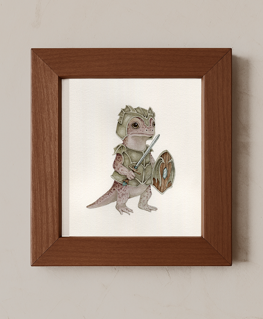“The Little Brave Sentinel” - Original Watercolor Illustration