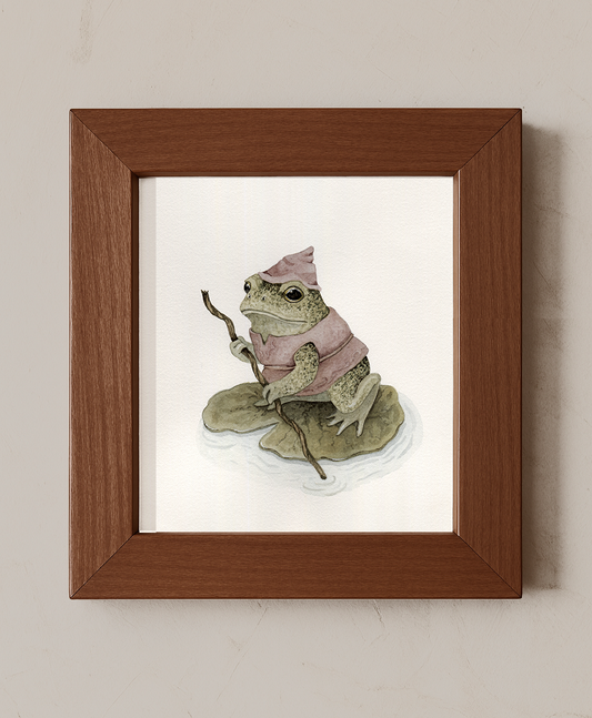 “The Wanderer She-Frog” - Original Watercolor Illustration