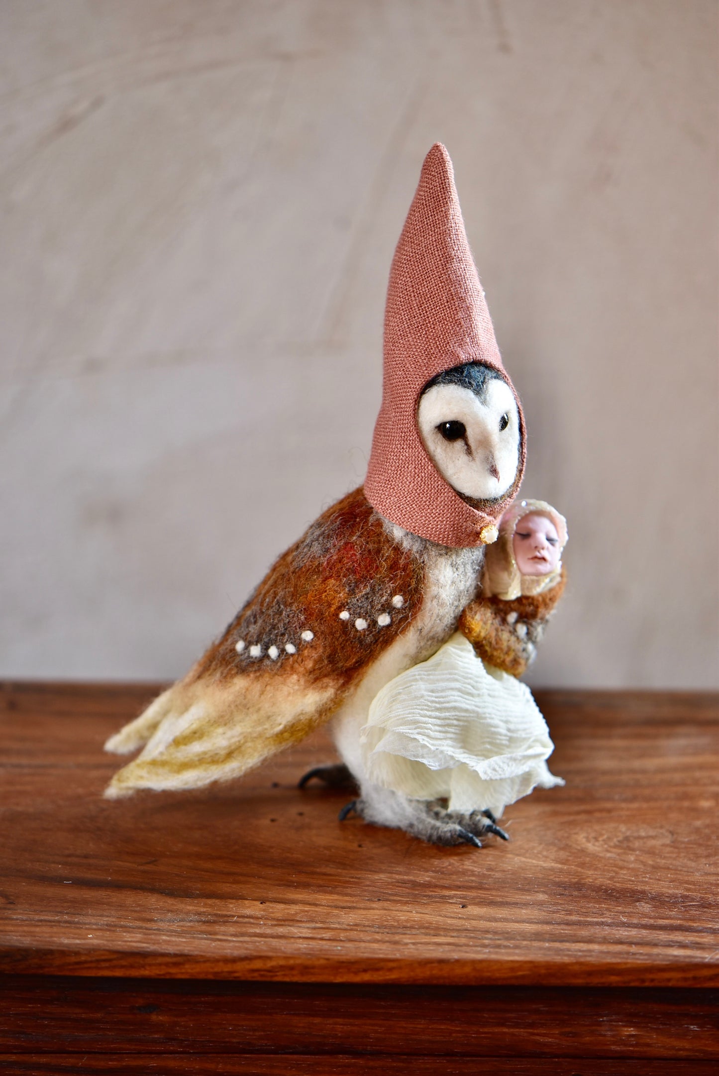 Nursery Godmother With Baby Fairy- Ooak - Harthicune collaboration