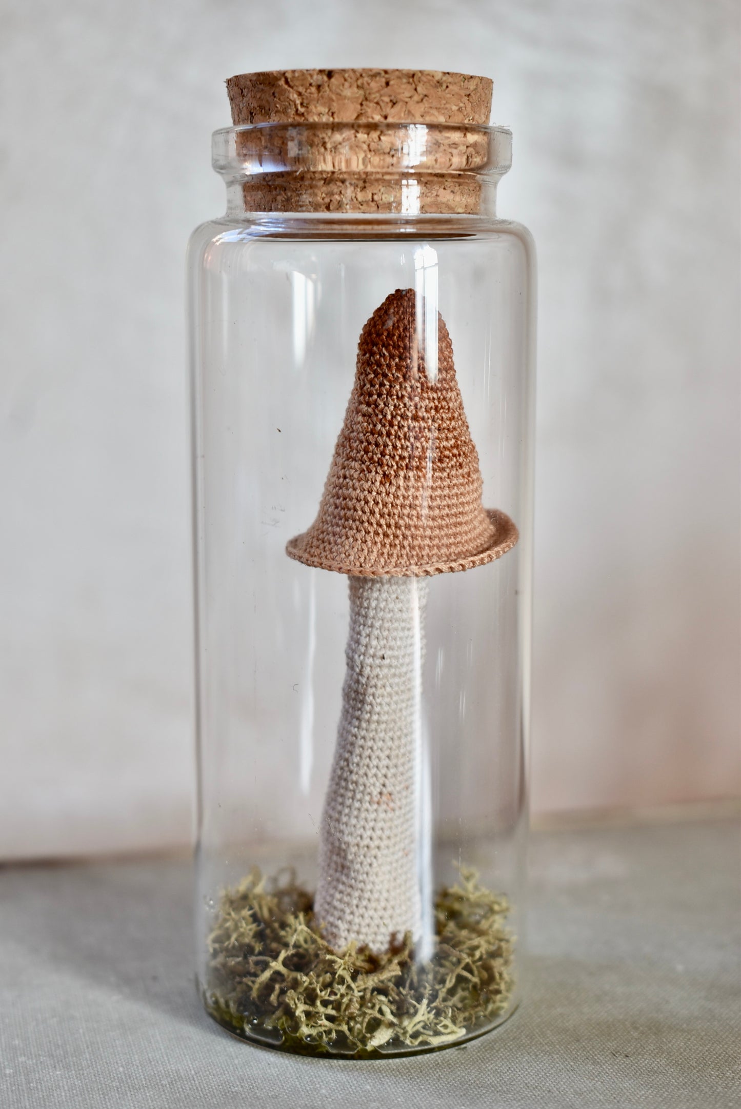 Crocheted Medium Mushroom - Collaboration with Tinybellsoftheprairy