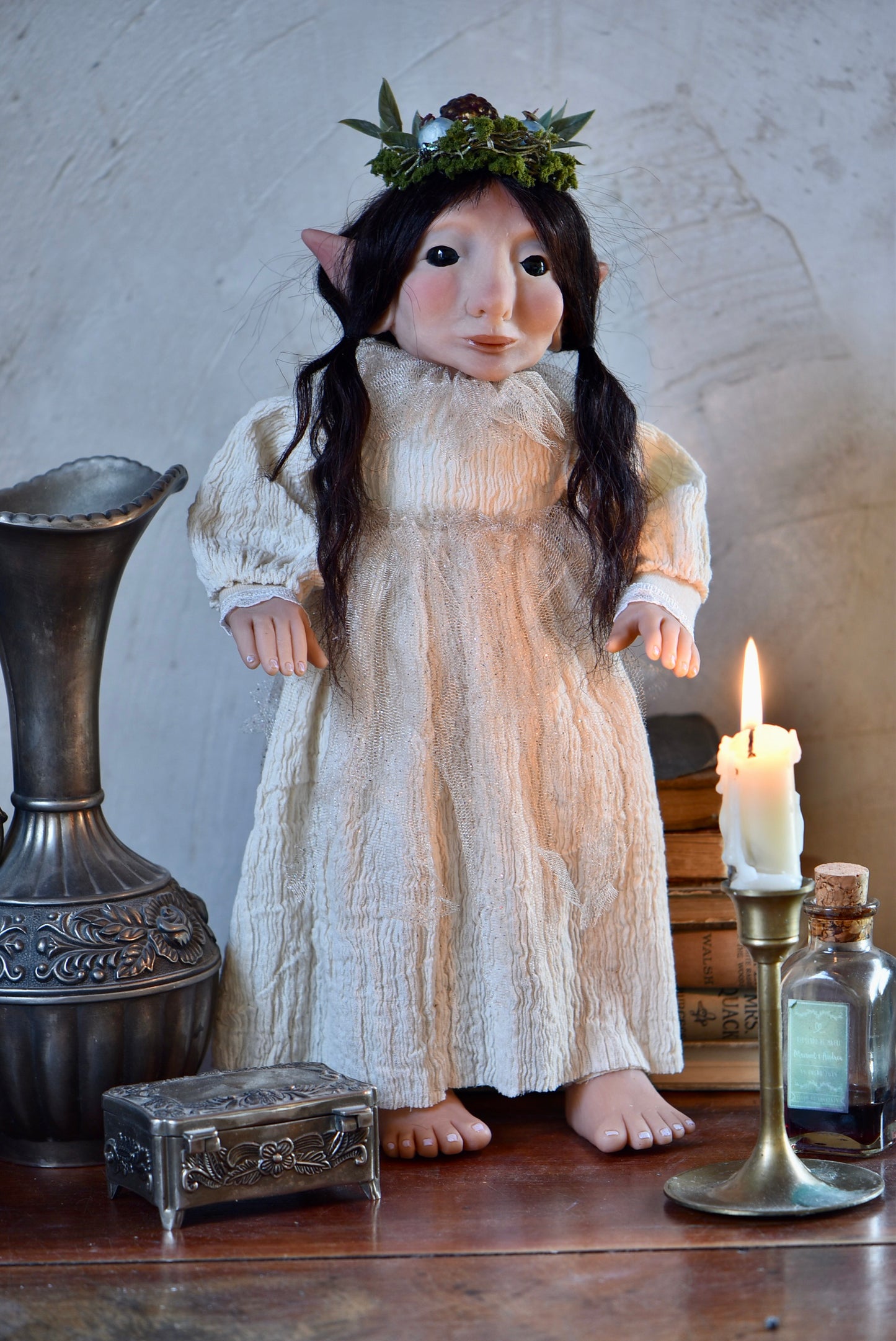 Valrya the Elf of the Forest ART DOLL - By rustles from the meadow