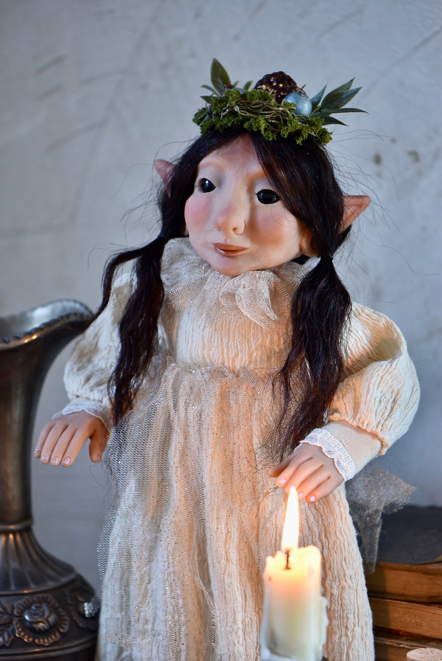 Valrya the Elf of the Forest ART DOLL - By rustles from the meadow