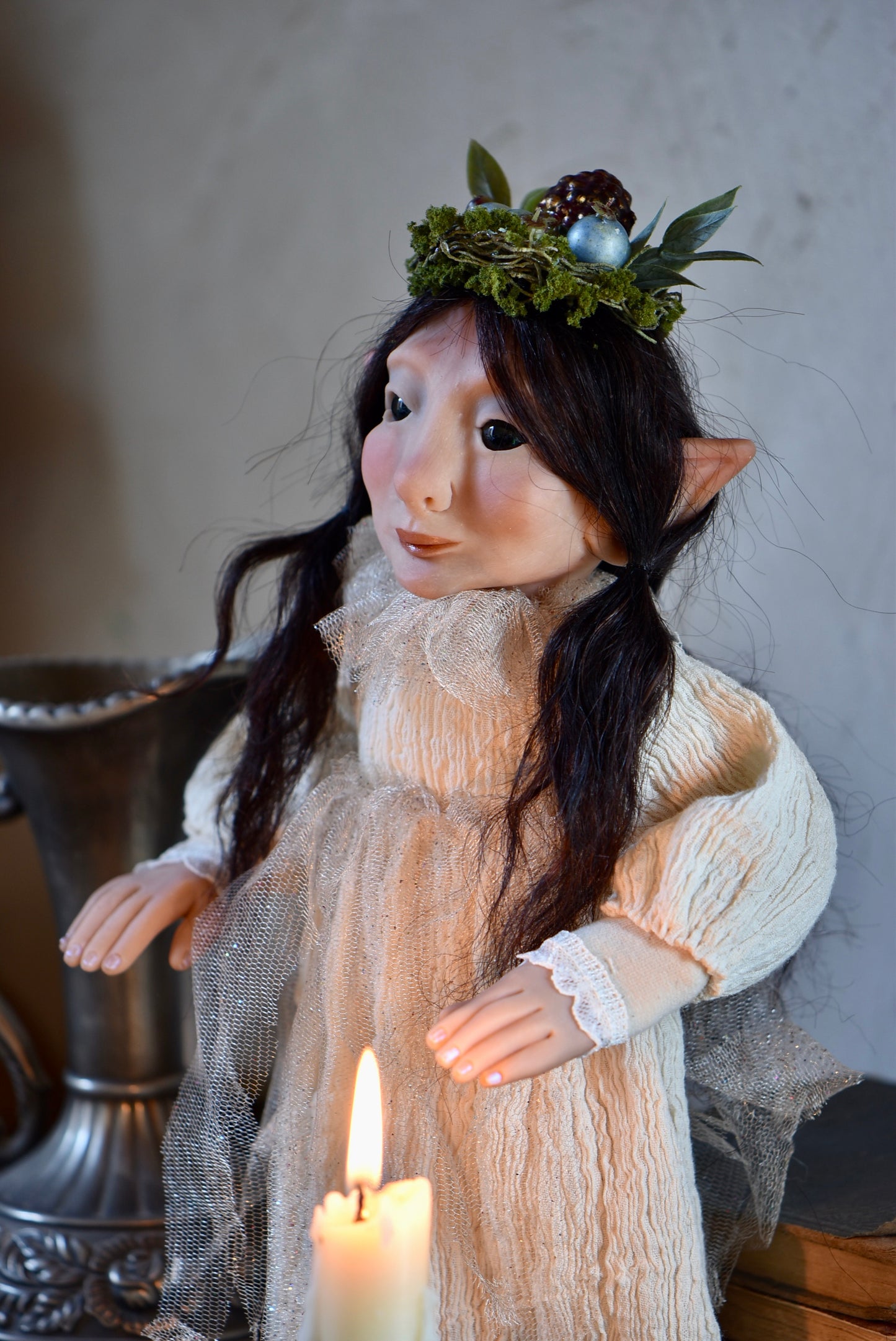 Valrya the Elf of the Forest ART DOLL - By rustles from the meadow