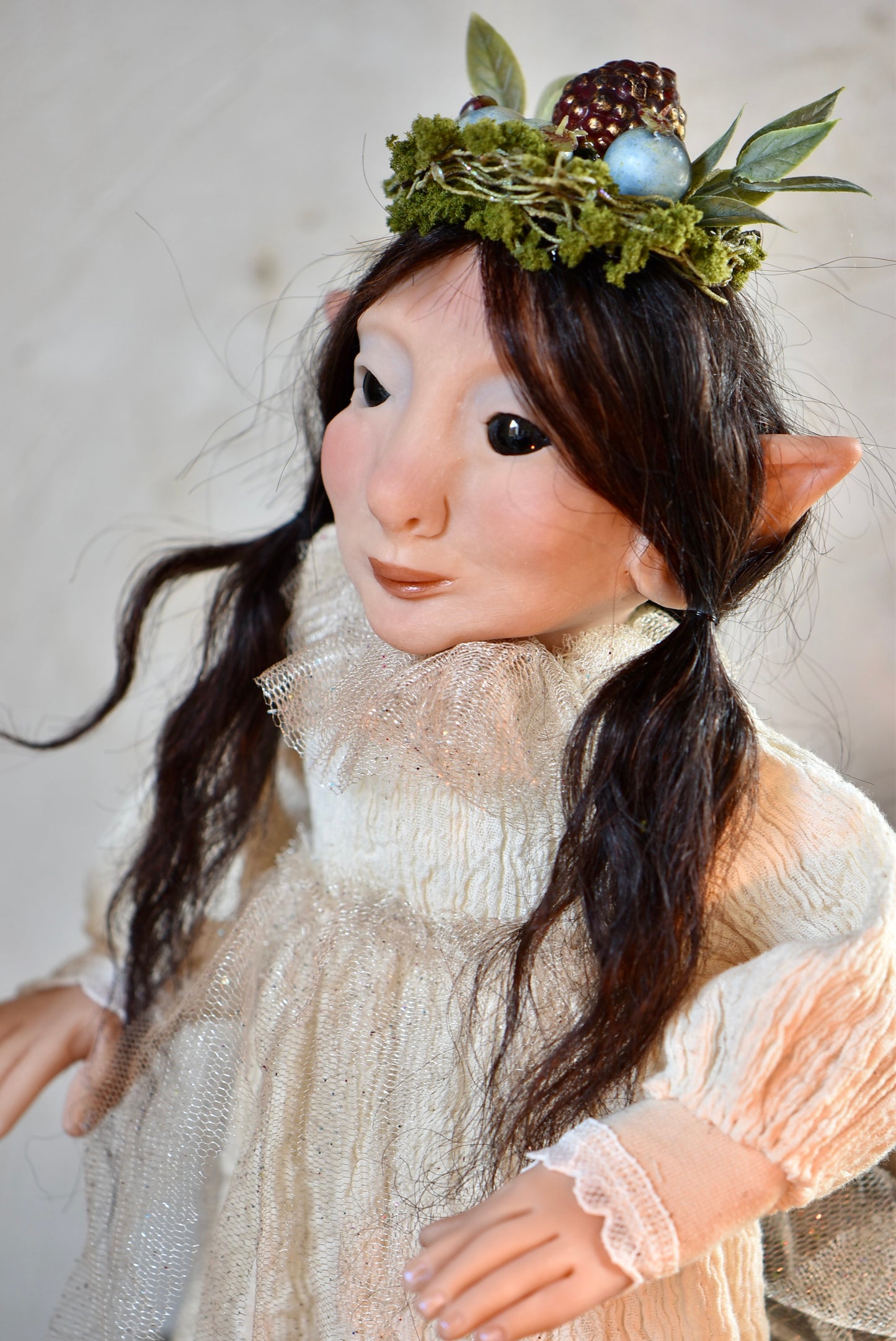 Valrya the Elf of the Forest ART DOLL - By rustles from the meadow