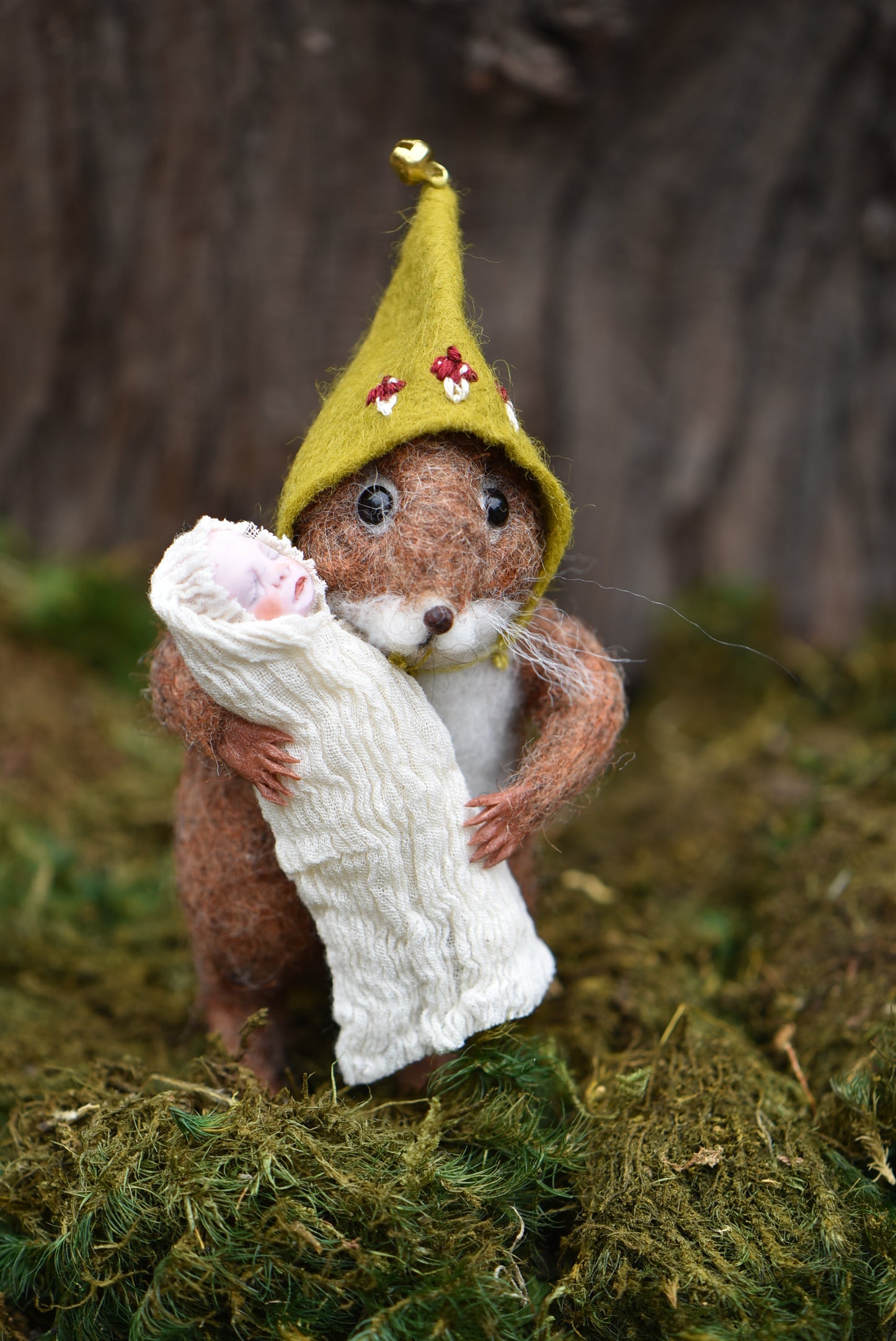 1 LEFT Little Godmother Squirrel- Rustles from the meadow Limited Edition of 6