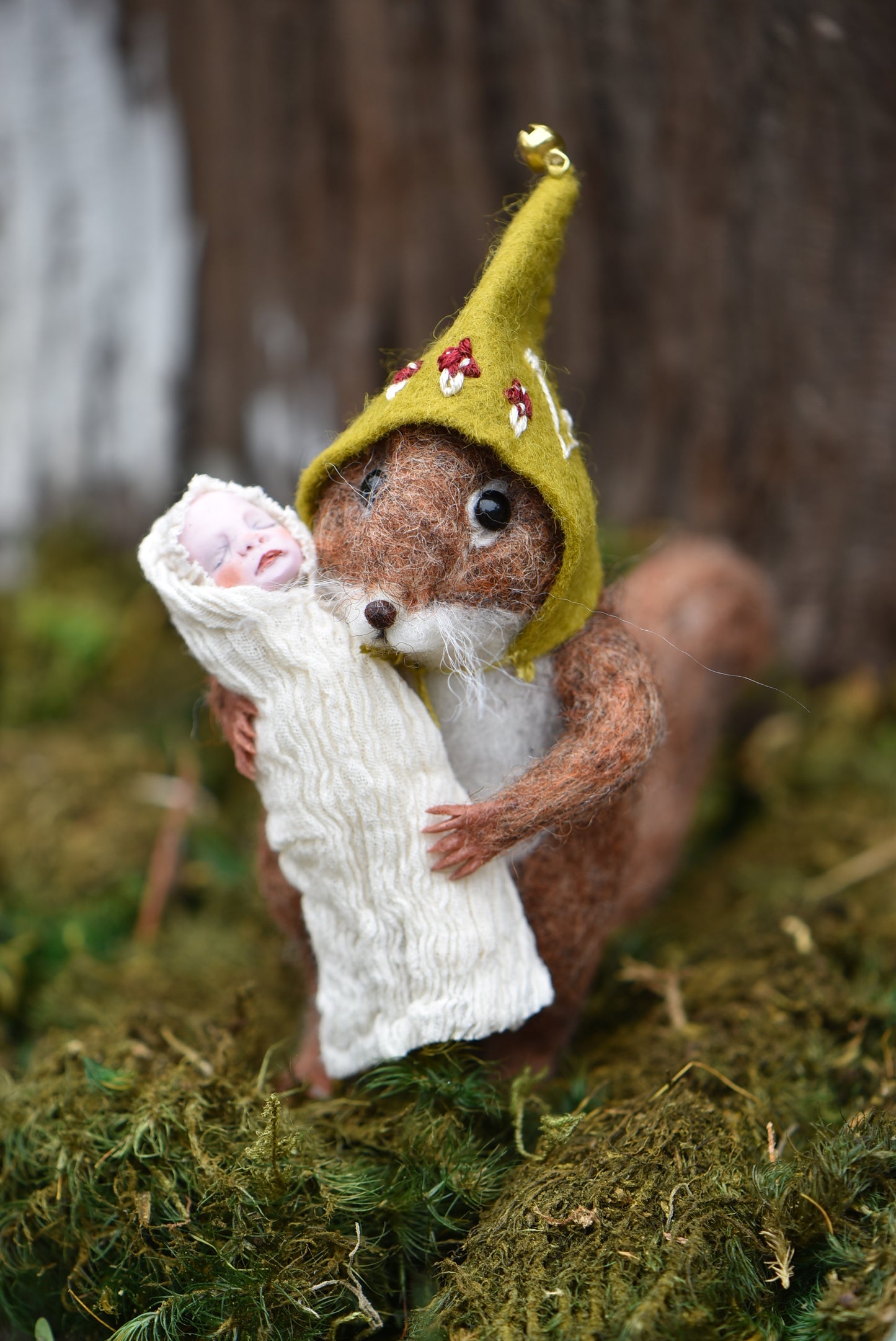 1 LEFT Little Godmother Squirrel- Rustles from the meadow Limited Edition of 6