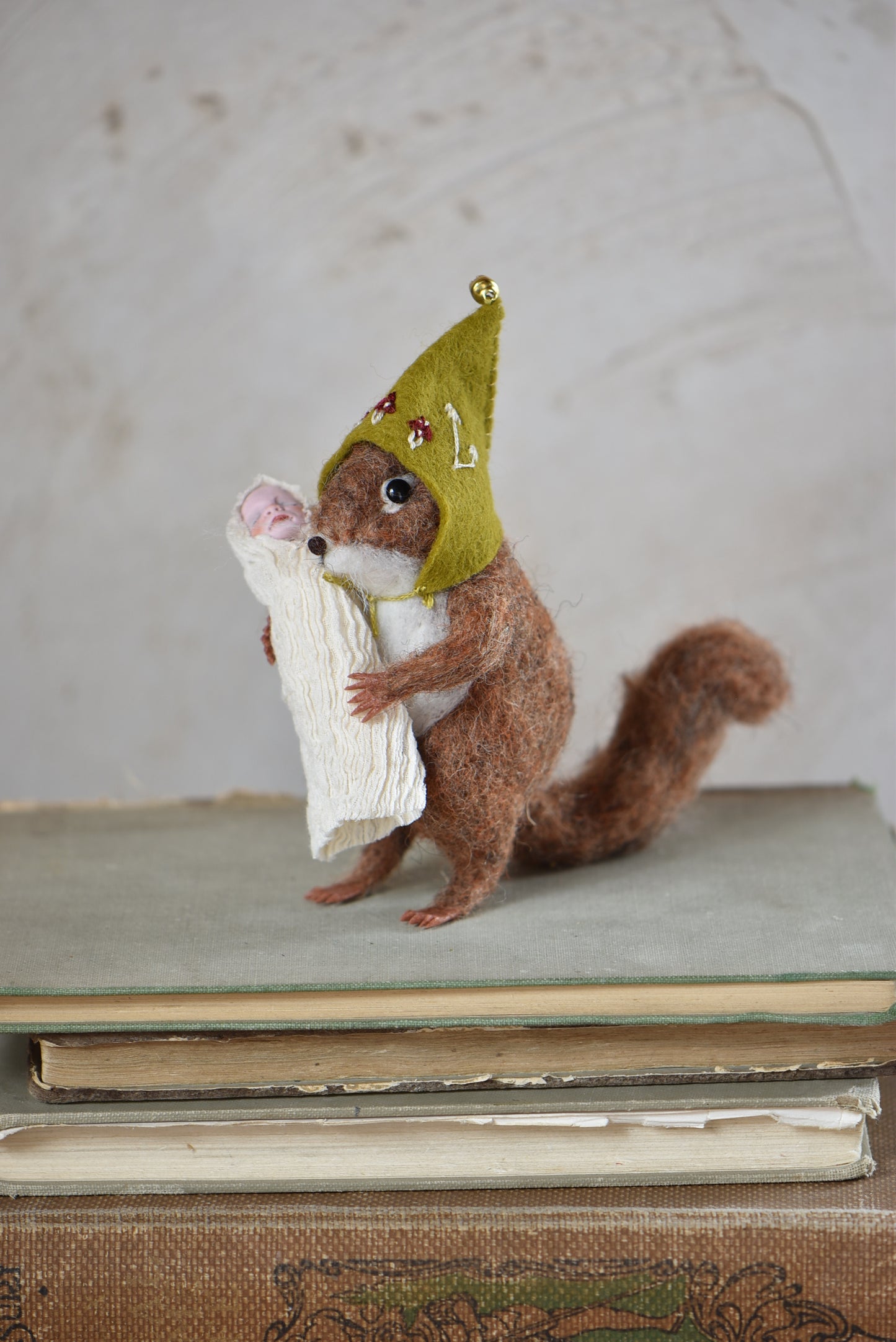 1 LEFT Little Godmother Squirrel- Rustles from the meadow Limited Edition of 6