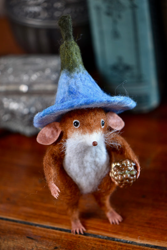 Little Mouse with Morning Glory Hat- Rustles from the meadow Limited Edition