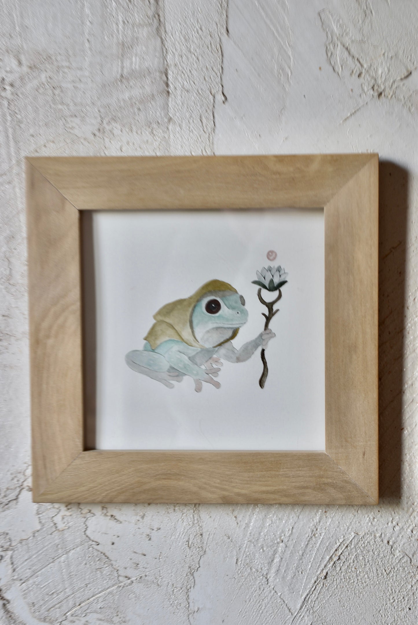 Watercolor Little Hooded Toad - ORIGINAL WATERCOLOR