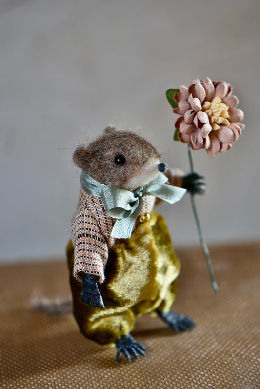 Needle Felted Tiny Otter - Limited Edition