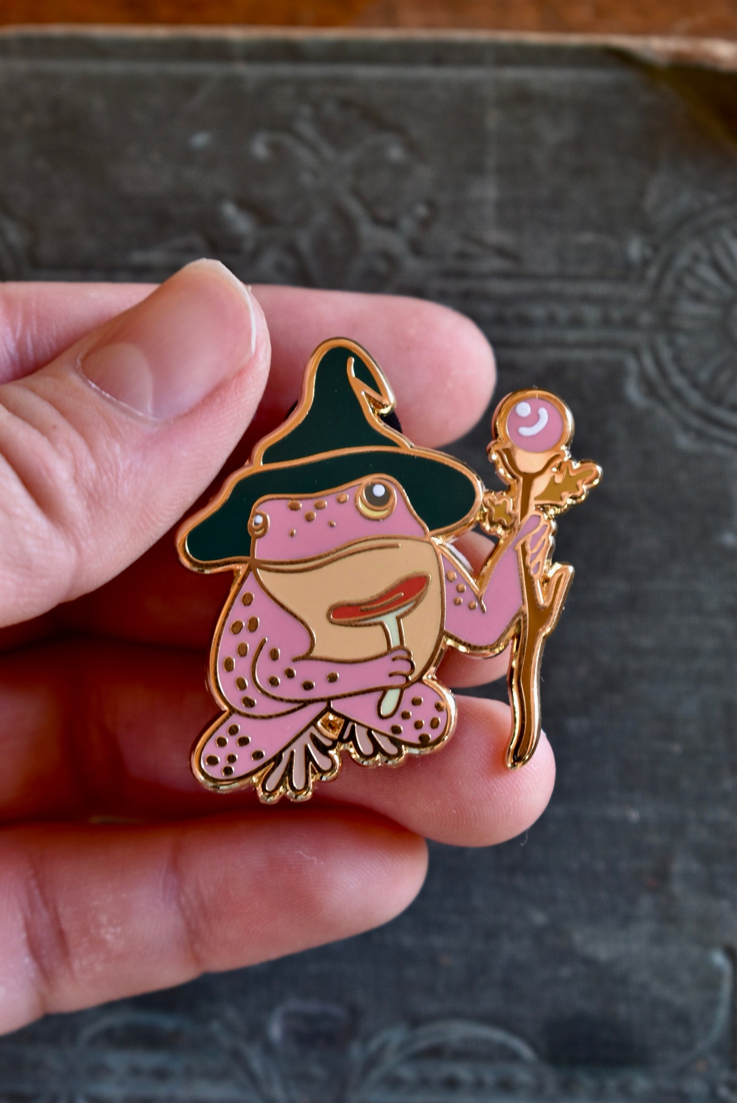 REALM OF LULLABY PIN Witch Frog