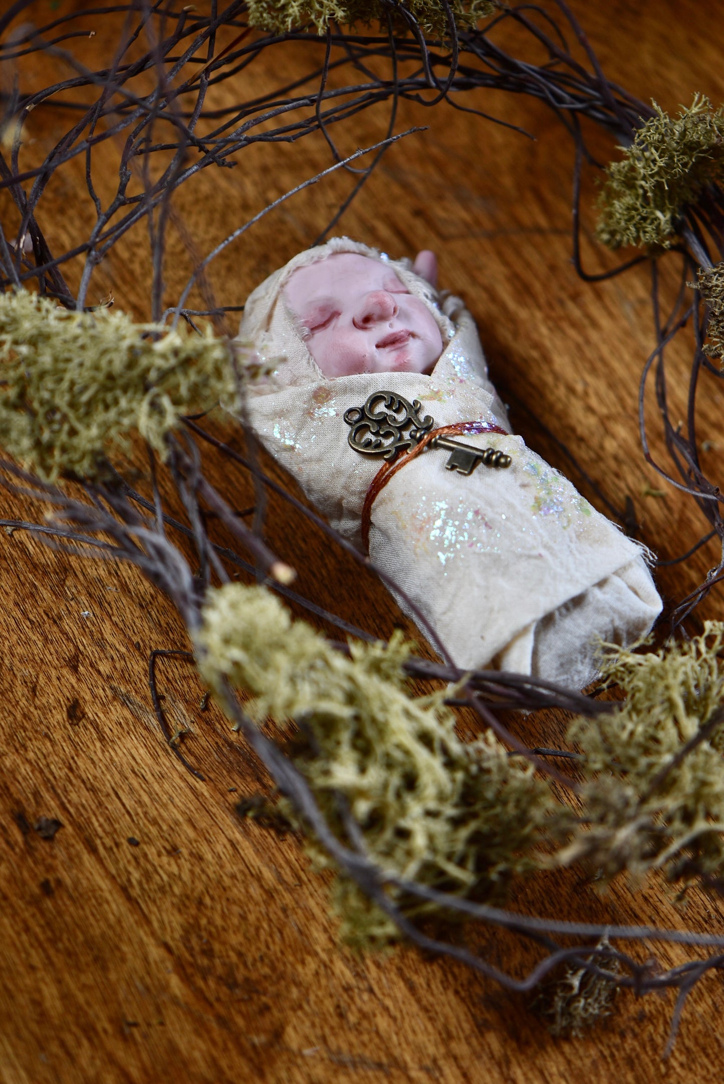 Art Doll Baby Elf - By rustles from the meadow