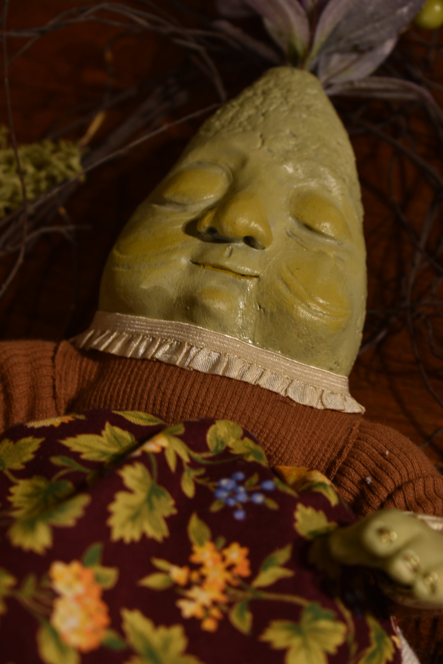 Art Doll Sleeping Mandrake - By rustles from the meadow