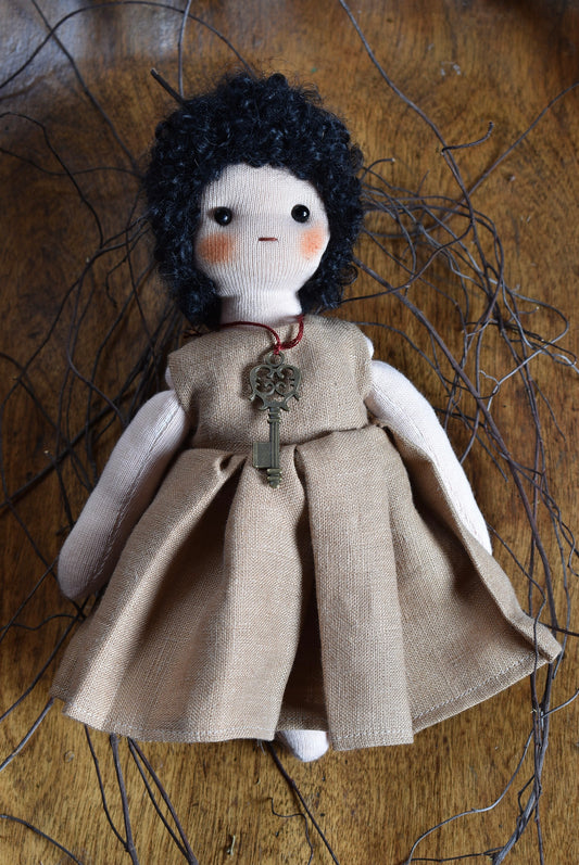 Cloth Art Doll - By rustles from the meadow