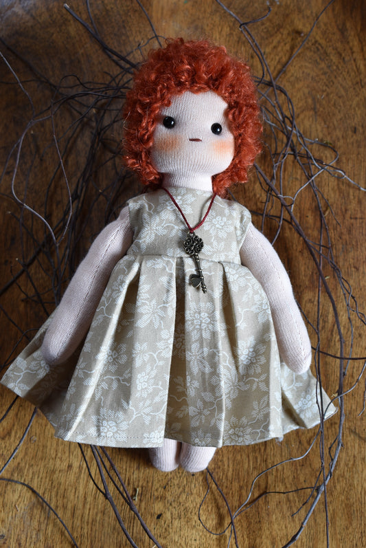 Cloth Art Doll - By rustles from the meadow