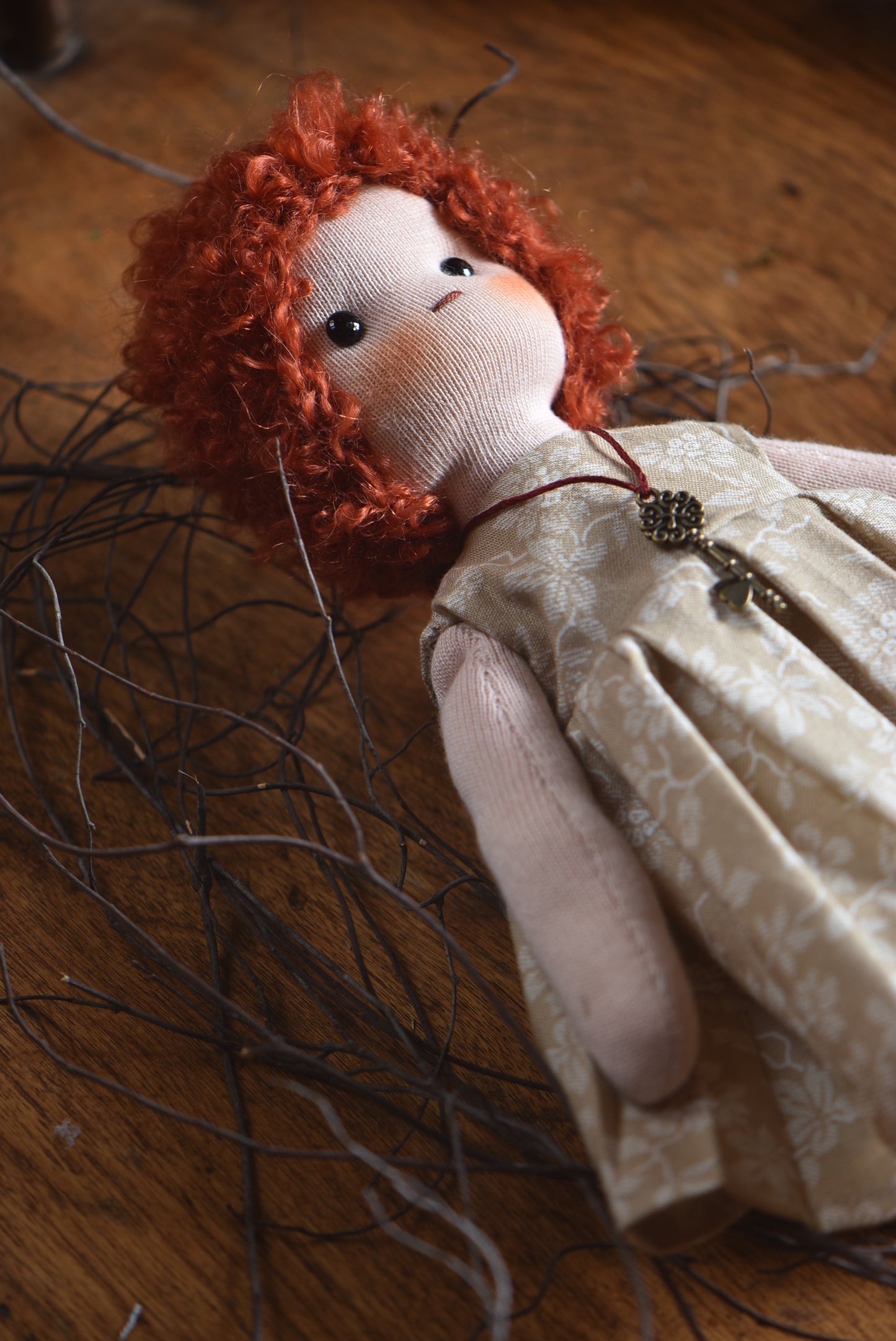 Cloth Art Doll - By rustles from the meadow