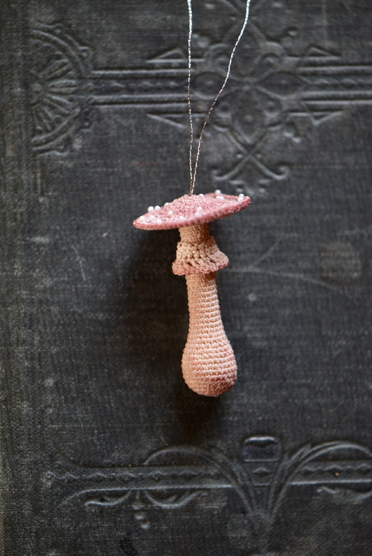 Crocheted Tiny Mushroom  - Collaboration with Tinybellsoftheprairy