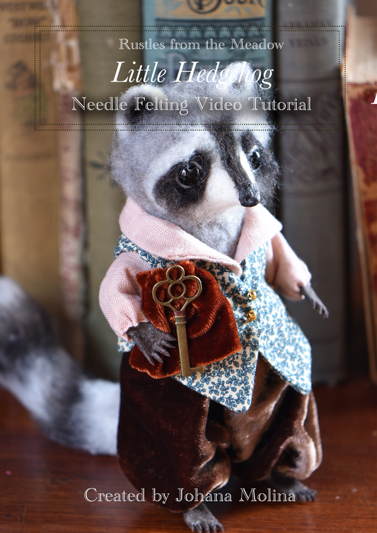Needle Felted Raccoon Video Tutorial