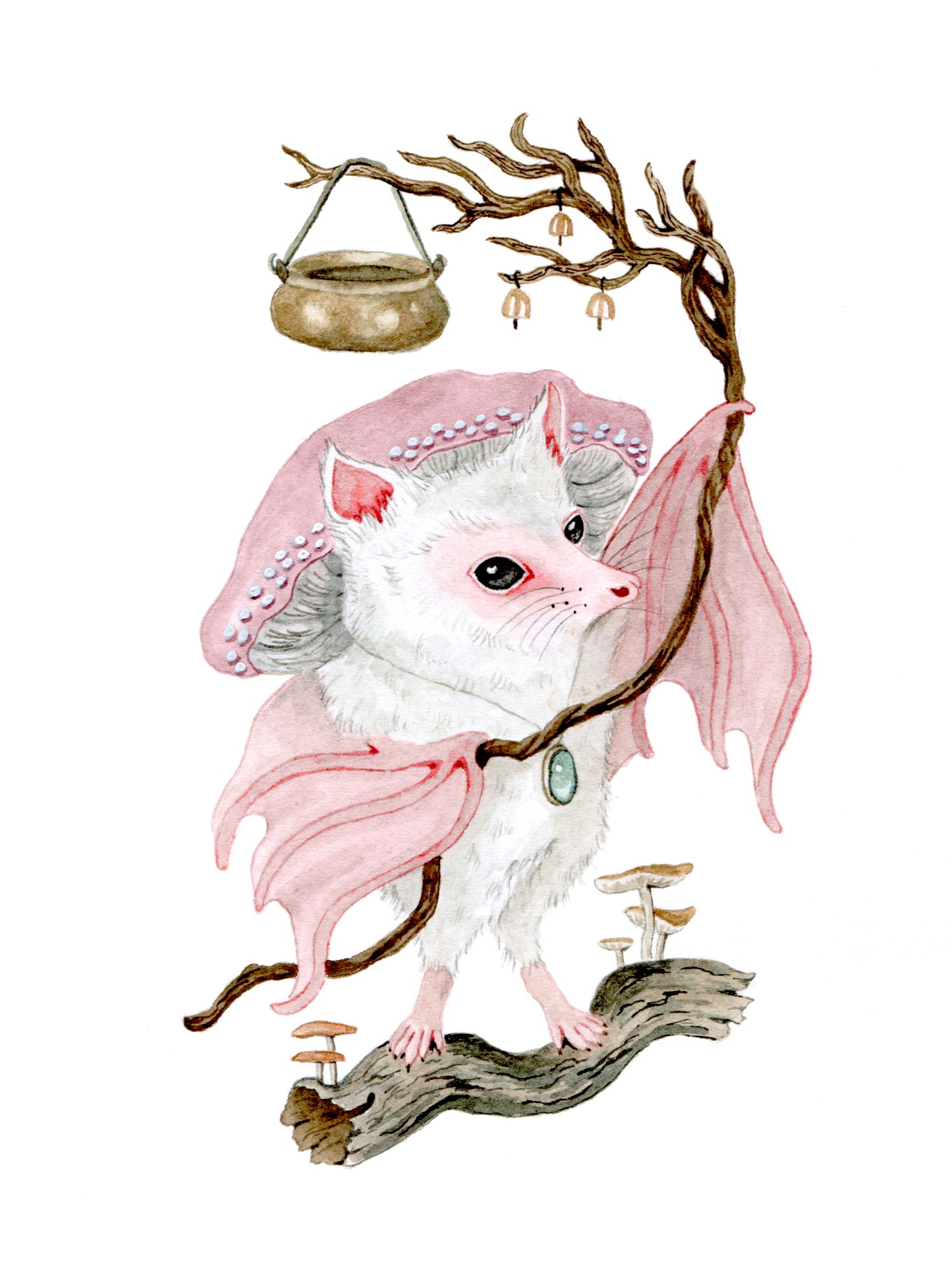 Vagabond Bat of the Woods  - Fine Art Giclee Print