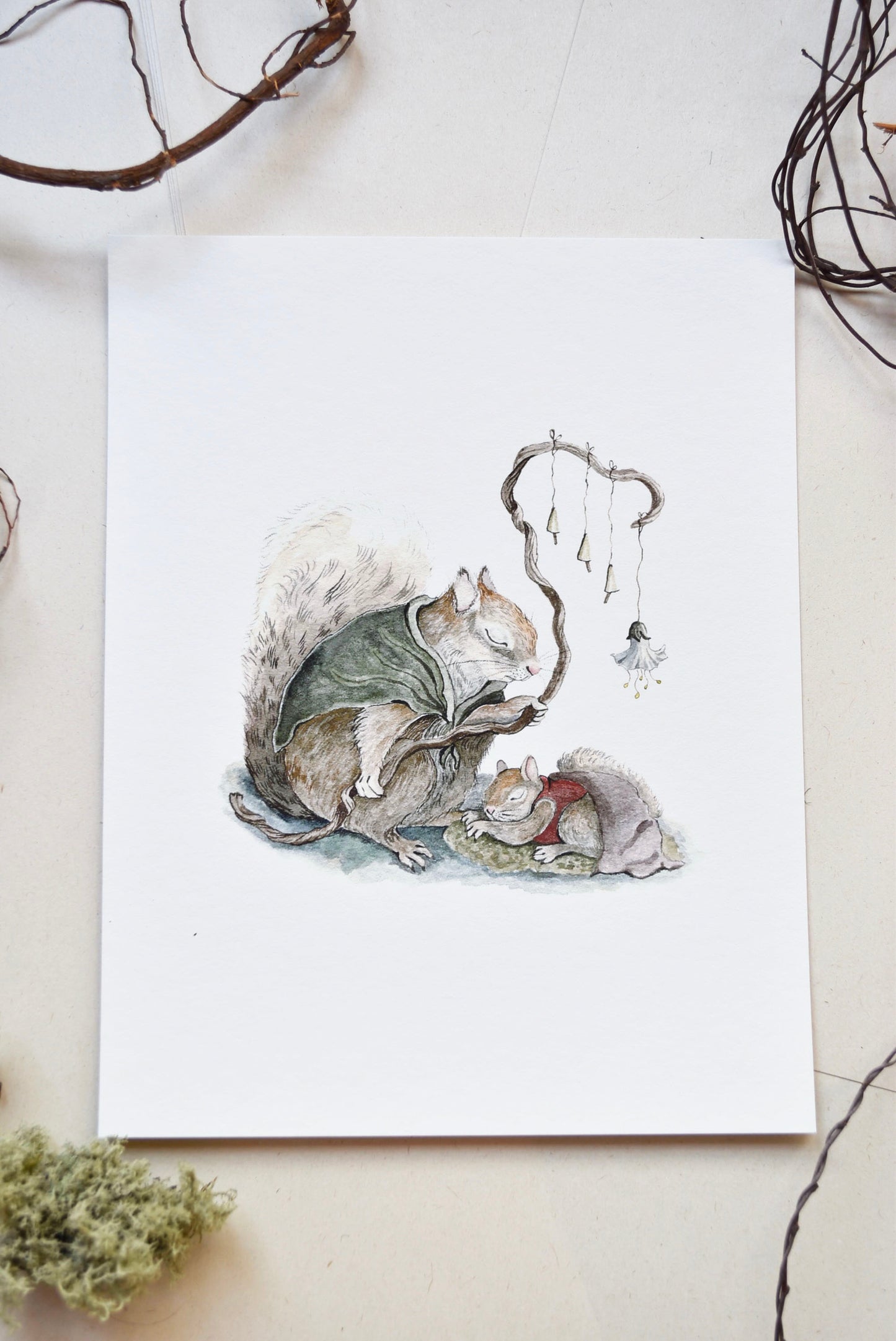 Sleep Well my little baby 8.2x6"  - Fine Art Giclee Print