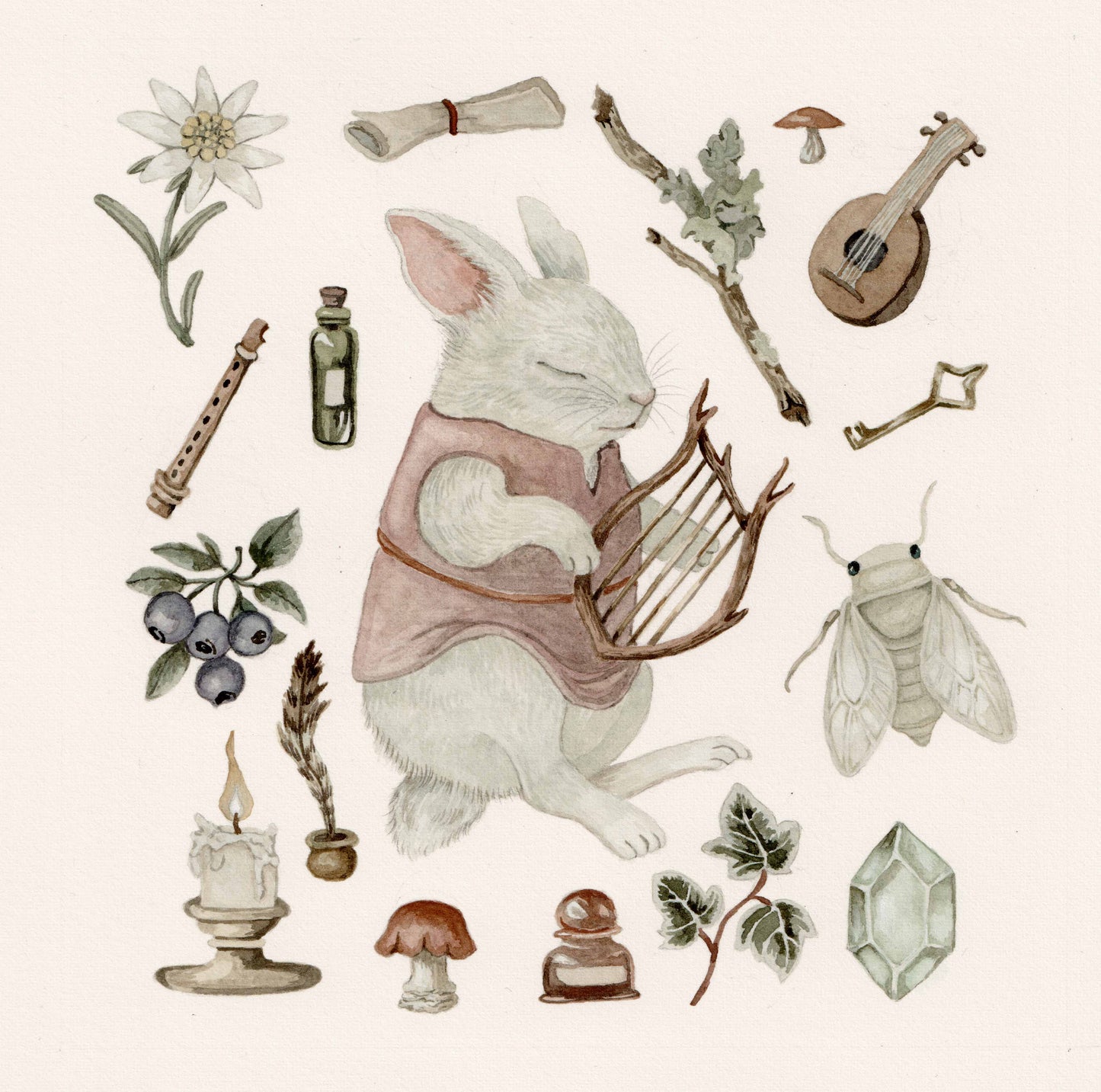 NEW!! Custom Character Illustration - Original Watercolor Illustration
