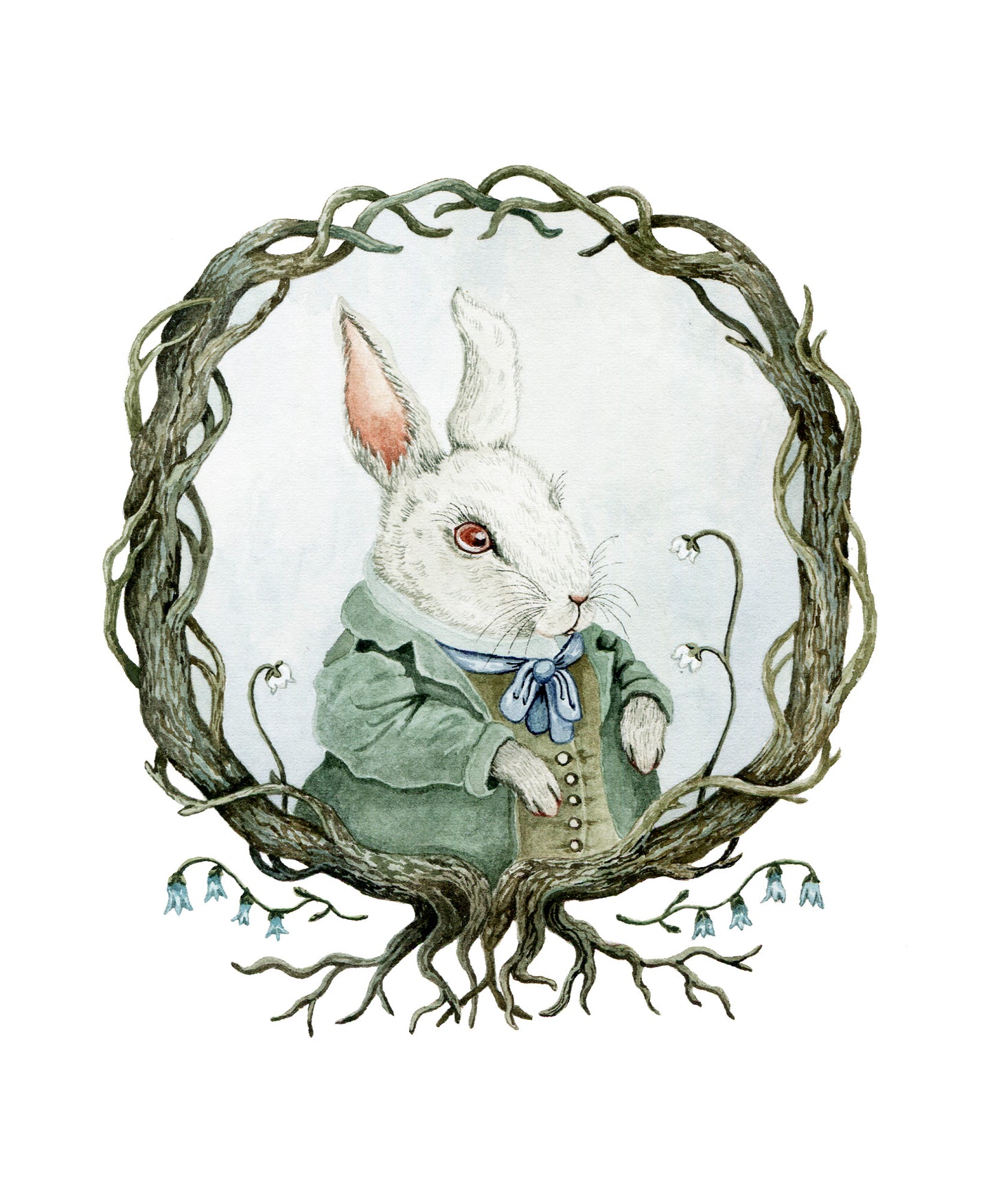 Rabbit Portrait  - Fine Art Giclee Print
